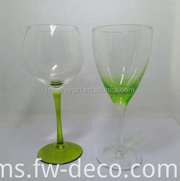 Custom Ice Crack Glass Wine Cocktail Gin Balloon Glasses Cawan